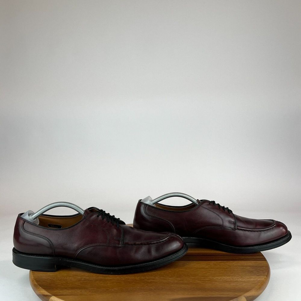 Mens Allen Edmonds Bradley Brown‎ Leather Split Toe Dress Shoes Size 13 AA GUC
